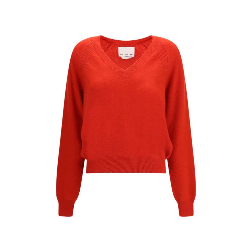 Sa Su Phi Women V Neck Sweater